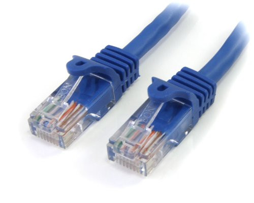 StarTech.com Cat5e Ethernet Cable35 ft - Blue - Patch Cable - Snagless Cat5e Cable - Long Network Cable - Ethernet Cord - Cat 5e Cable - 35ft